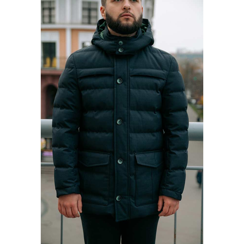 Куртка серо-синяя KK-1023
