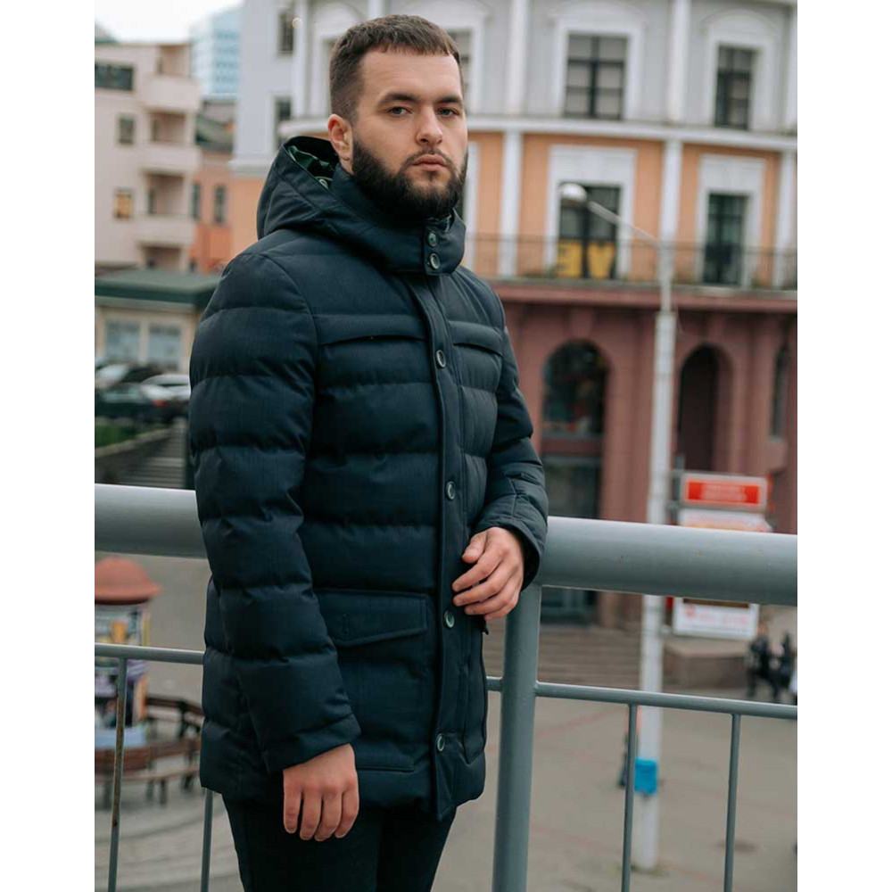 Куртка серо-синяя KK-1023