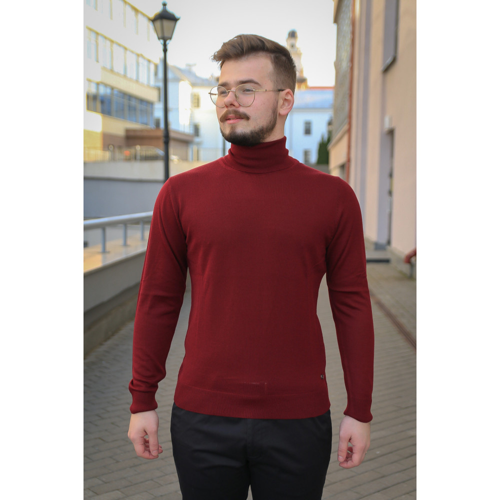 Водолазка бордовая vd20213