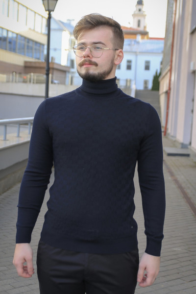 Водолазка синяя